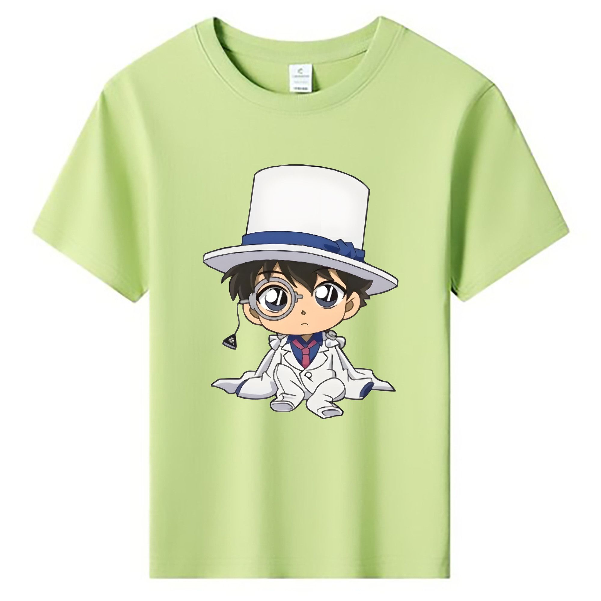 （画像用） 名探偵コナン くろば かいと Detective Conan Kuroba Kaito 綿100％キッズTシャツ（フロントプリント）